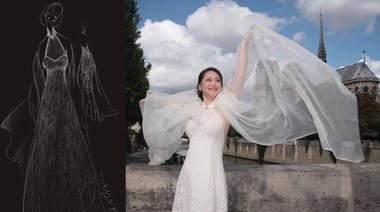 宋佳比利時大婚，閨蜜設(shè)計師陳蓓情書陪嫁