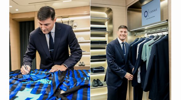 菁英風(fēng)尚，雙星共繪 CANALI 攜手國(guó)米傳奇巨星薩內(nèi)蒂舉辦中國(guó)雙城特別活動(dòng)，共同發(fā)布 2025 秋冬國(guó)際米蘭足球俱樂(lè)部限定服裝系列
