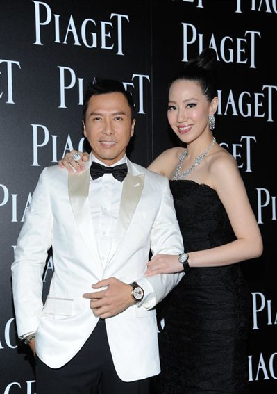 伯爵亞洲旗艦店開幕，甄子丹及汪詩詩、舒淇、鐘楚紅、李美鳳、林熙蕾和崔始源出席